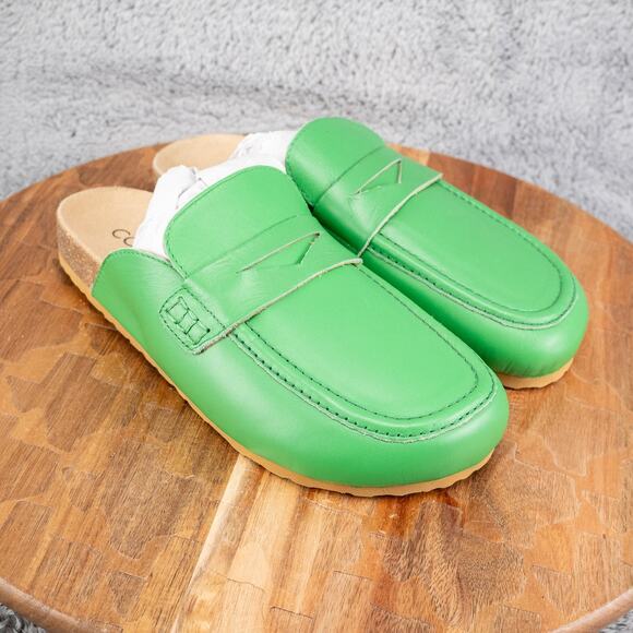 Coconuts by Matisse Shoes - Coconuts By Matisse Leather Green Mules Slip On Clogs Shoes Women’s 7